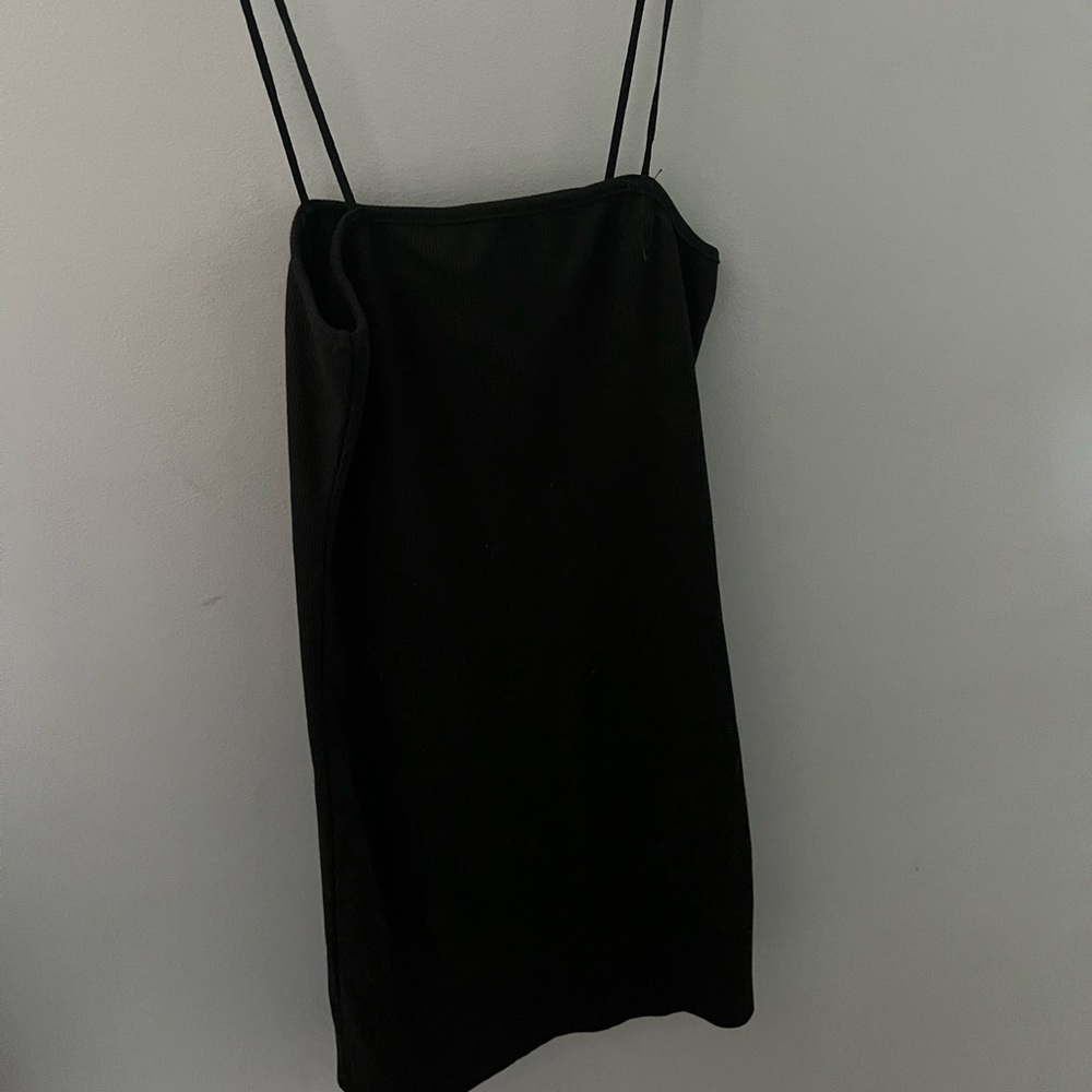 Black mini dress